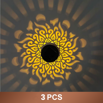 Solar Mandala Light – Stunning Pattern Projection, 2-in-1 Floor & Wall Design & IP65 Waterproof Auto On/Off 🌿