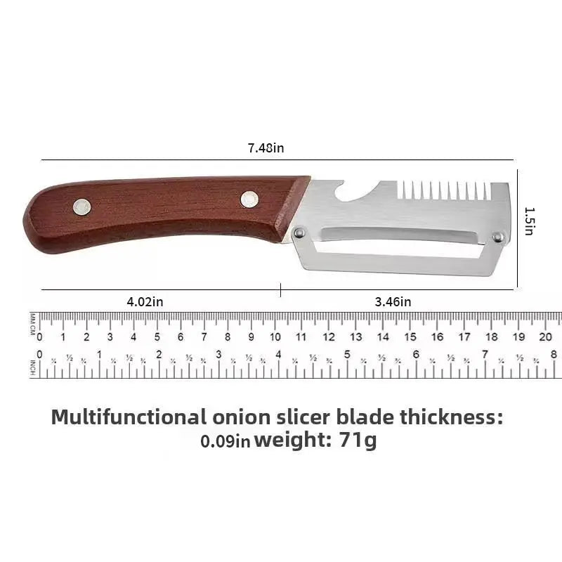 🔥Multi-Functional Wooden Vegetable Peeler with Built In Bottle Opener