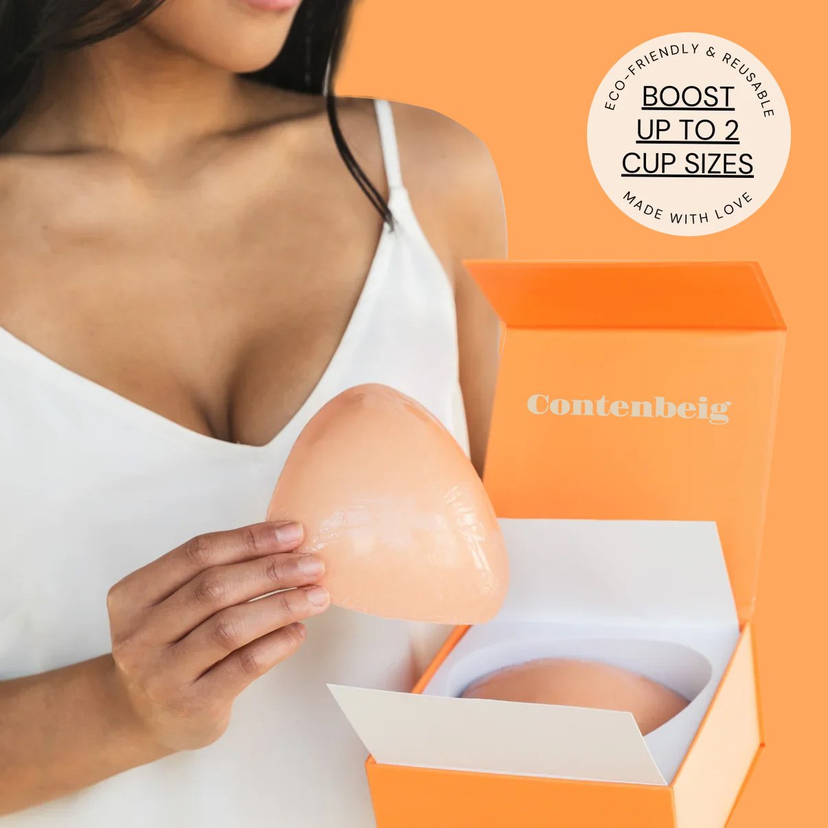 🔥LAST DAY SALE ONLY ￡7.99!!💕OUFALI Lift Inserts for Bras – Lightly Padded, Double-Sided Adhesive👙 Reusable, Washable • Natural Lift • Seamless Under Clothing ✨
