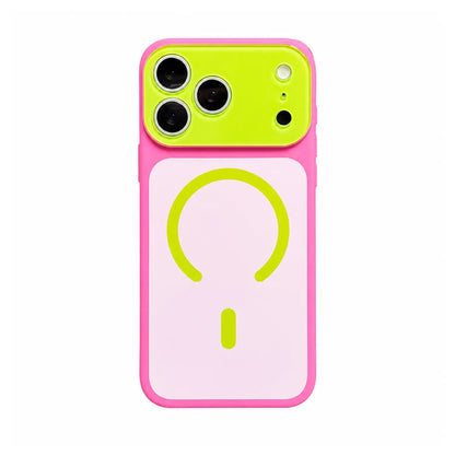 🔥Summer Hot Sale 🌈Dopamine Color Block MagSafe Case – Ultra-Slim Matte Hard PC Cover for iPhone 17 Pro Max