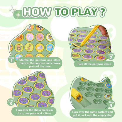 🎁¡PROMOCIÓN ÚLTIMO DÍA 50% DE DESCUENTO!⏰Juego de mesa Flip-Match para niños – Tablero de ajedrez Flip DIY para niños