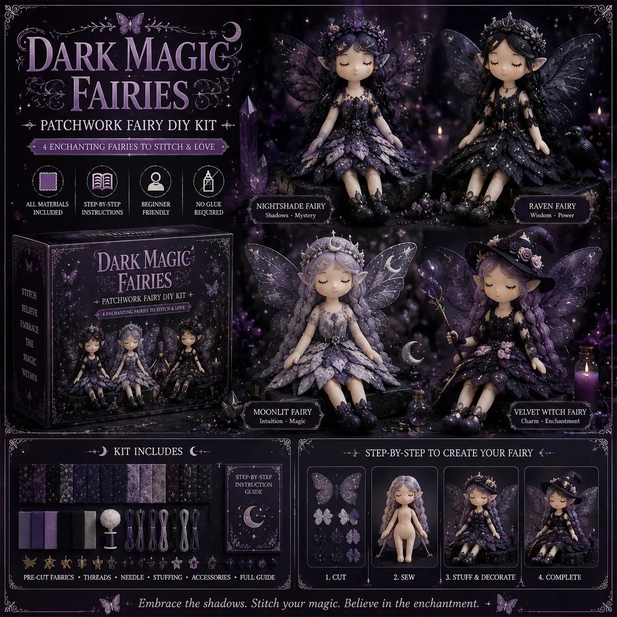 🔥LAST DAY 50% OFF🧵Fairy Patchwork DIY Collection