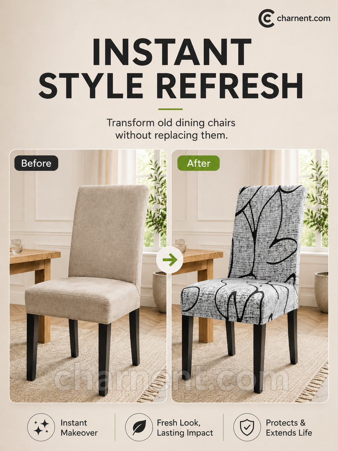 ⏰🔥LIMITED TIME 50% OFF!🔥50K+ SOLD!  🪑Stretch Dining Chair Cover