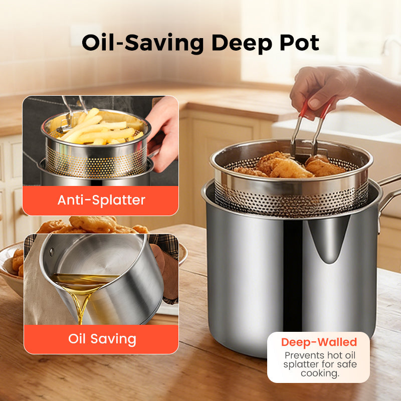 🔥LAST DAY SALE 50% OFF🎁304 Stainless Steel Multifuntional Fryer