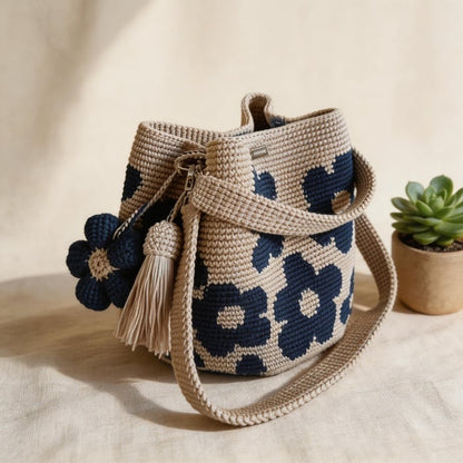 ☀️2026 HOT SALE 49% OFF🧵🌸Handmade Crochet Flower Tote 🌼✨