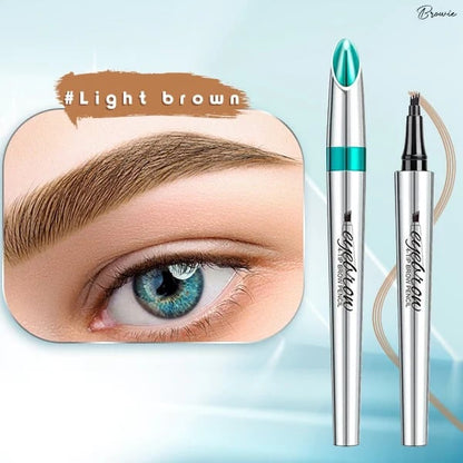 🎉 Oferta increíble 80% DE DESCUENTO🔥¡Compra 1 y llévate 1 gratis!💎¡Resistente al agua y 4 puntas para cejas naturales!