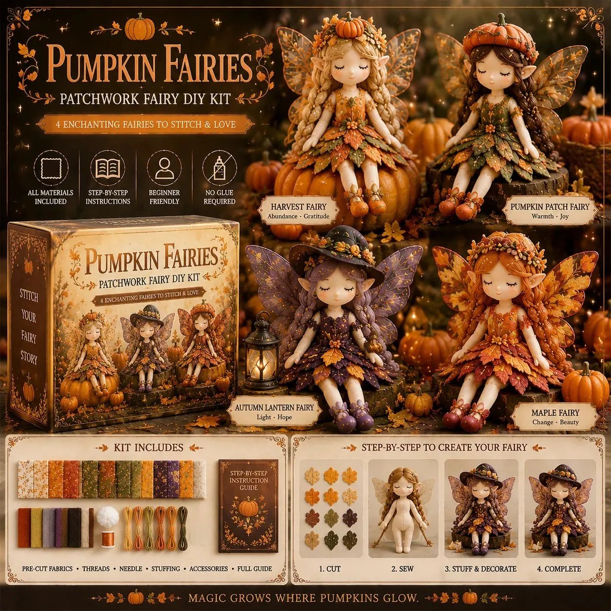 🔥LAST DAY 50% OFF🧵Fairy Patchwork DIY Collection