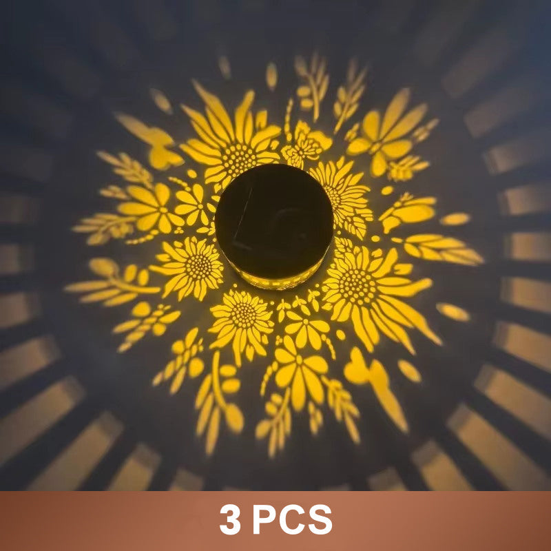 Solar Mandala Light – Stunning Pattern Projection, 2-in-1 Floor & Wall Design & IP65 Waterproof Auto On/Off 🌿