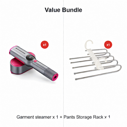 🥳2026 HOT SALE💨  Steam Iron & Steamer 2-in-1 – Kills 99.99% mites & bacteria. 5s preheat, 150ml tank. Ceramic plate, even heat. Safe for silk to cotton. Your fabric care essential. 🛡️🌿