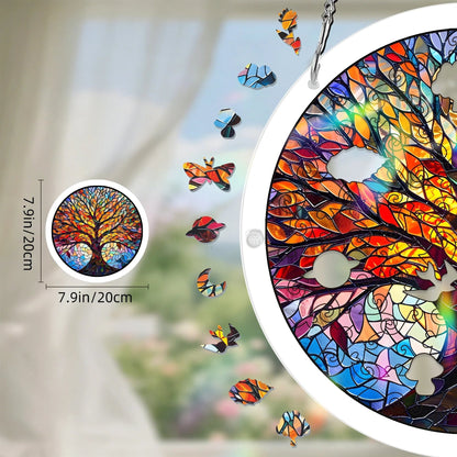 🔥LAST DAY 49% OFF ☀️🛍️Acrylic Jigsaw Puzzle Suncatcher 80 Pieces