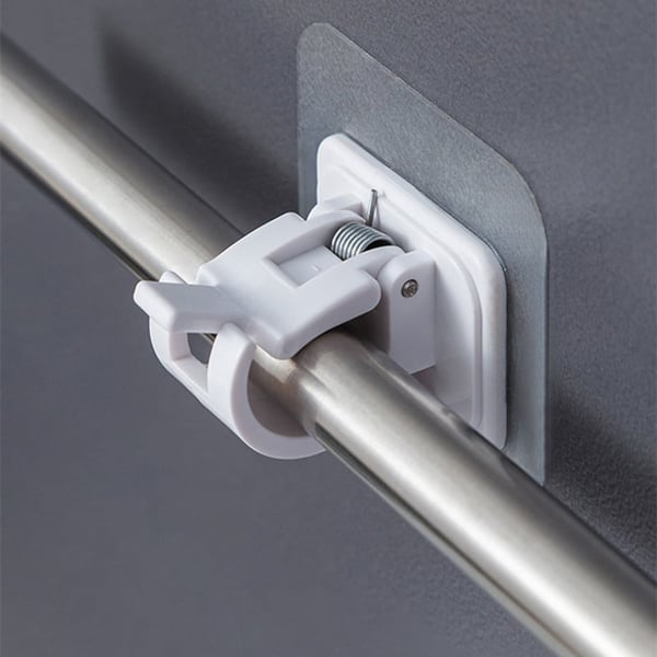🔥Nail-Free Adjustable Curtain Rod Hooks