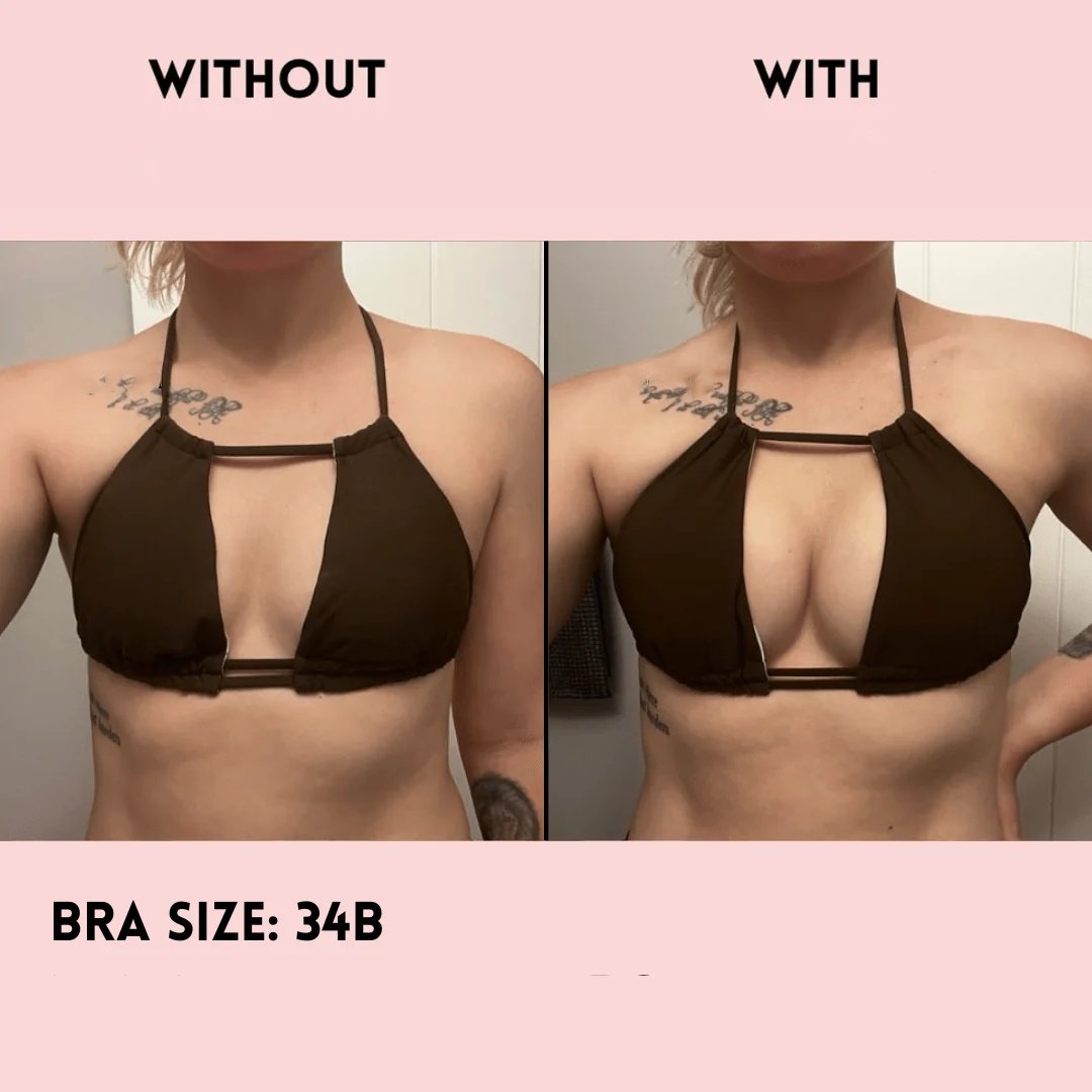 🔥LAST DAY SALE ONLY ￡7.99!!💕OUFALI Lift Inserts for Bras – Lightly Padded, Double-Sided Adhesive👙 Reusable, Washable • Natural Lift • Seamless Under Clothing ✨
