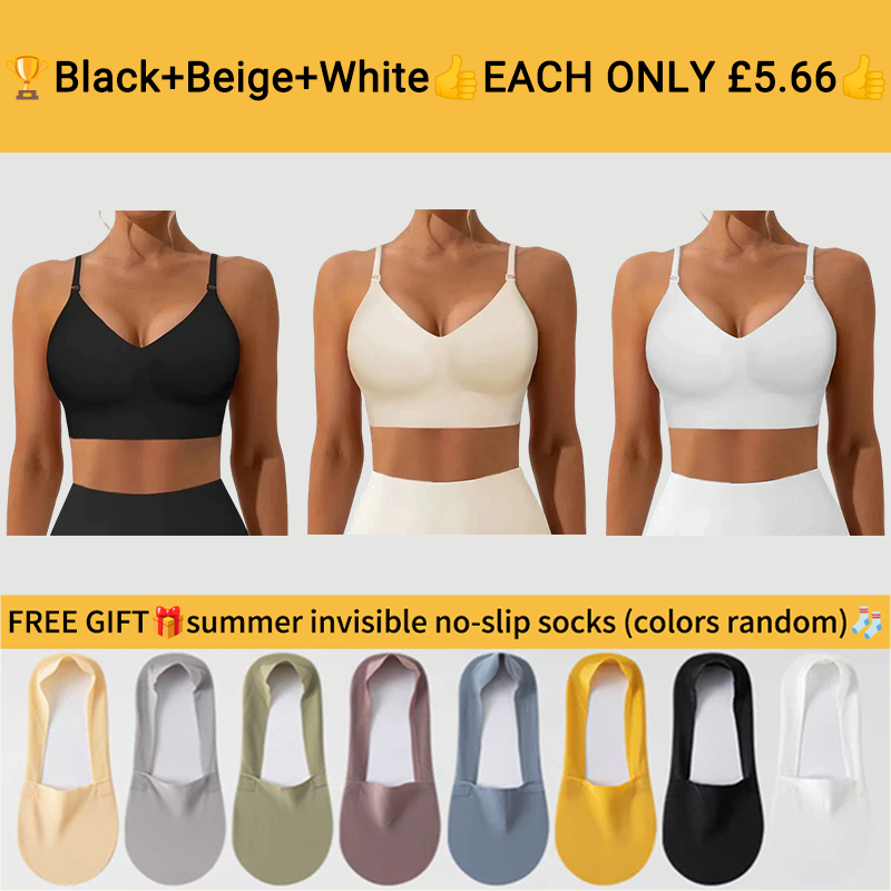 🔥Seamless Wire-Free Low-Back Support Bra👙