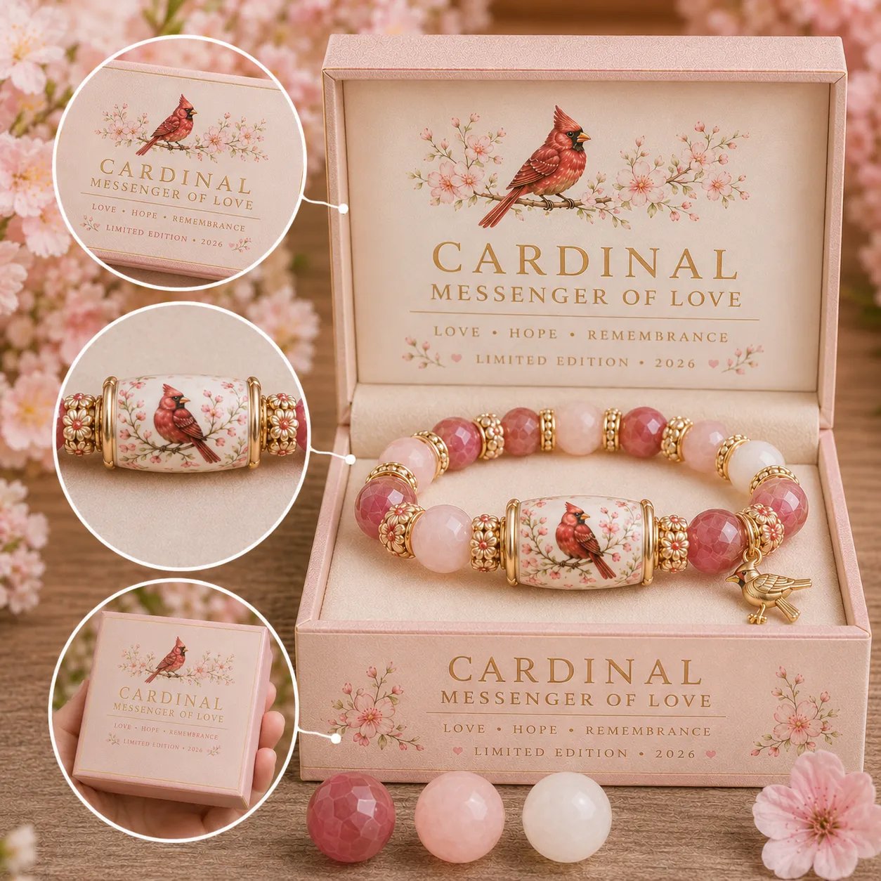 ❤ Love, Remembrance & Cardinal Blessings 🕊️ | 2026 Limited Edition Bracelet
