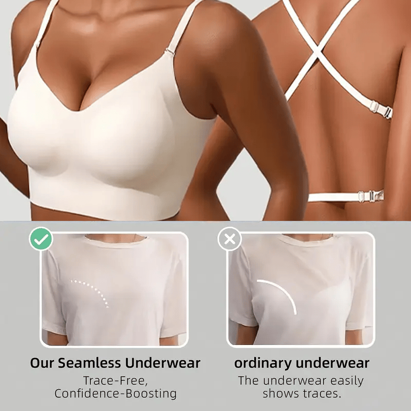 🔥Seamless Wire-Free Low-Back Support Bra👙
