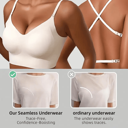 🔥Seamless Wire-Free Low-Back Support Bra👙