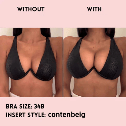 🔥LAST DAY SALE ONLY ￡7.99!!💕OUFALI Lift Inserts for Bras – Lightly Padded, Double-Sided Adhesive👙 Reusable, Washable • Natural Lift • Seamless Under Clothing ✨