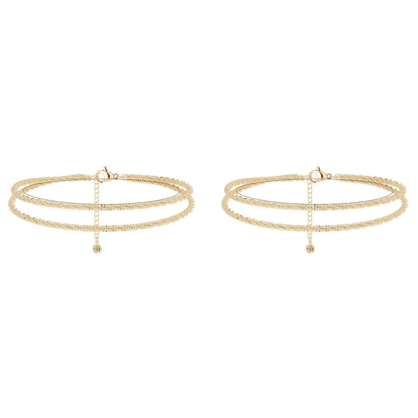Buy 1 get 1 free🥰Dainty Layered Waterproof Anklet For your lover