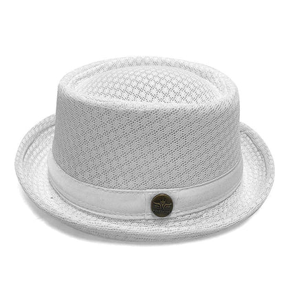 Summer Breathable Mesh Pork Pie Hat