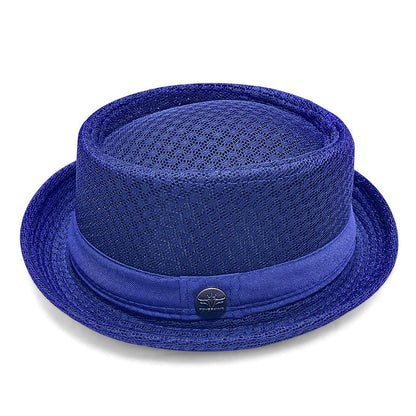 Summer Breathable Mesh Pork Pie Hat