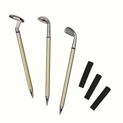 ⛳Golf Pen Holder + 3-Pen Set🏌️‍♂️Elevate Your Office Desk – A Hole-in-One for Style & Function