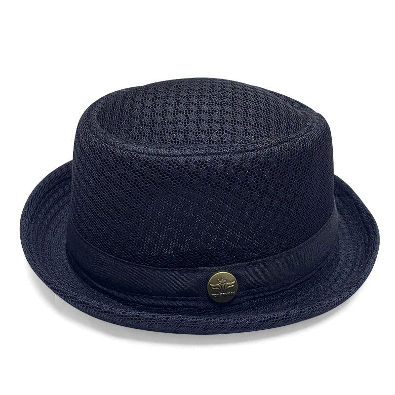 Summer Breathable Mesh Pork Pie Hat