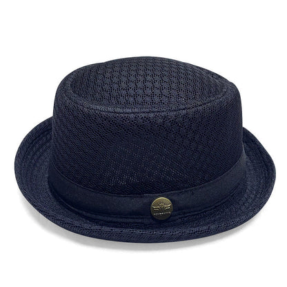 Summer Breathable Mesh Pork Pie Hat