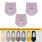 💖Hot Sale-Buy 1 Get 3 Packs💖Plus-Size High-Waist Cross Tummy Control Panties