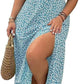 💗Summer Specials-60% OFF💗Plus-size Short Sleeve Split Floral Print Dress