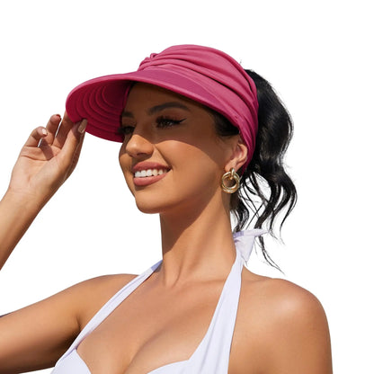 Women's UPF 50+ UV Protection Sun Visor Hat