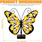 🦋 Solar Metal Butterfly Wall Light