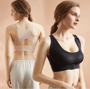 💖Front Closure Cross-Back Wireless Posture Bra