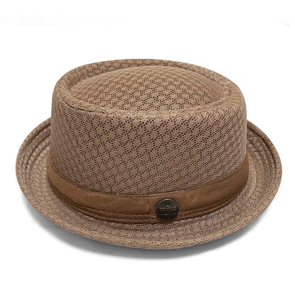 Summer Breathable Mesh Pork Pie Hat