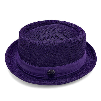 Summer Breathable Mesh Pork Pie Hat
