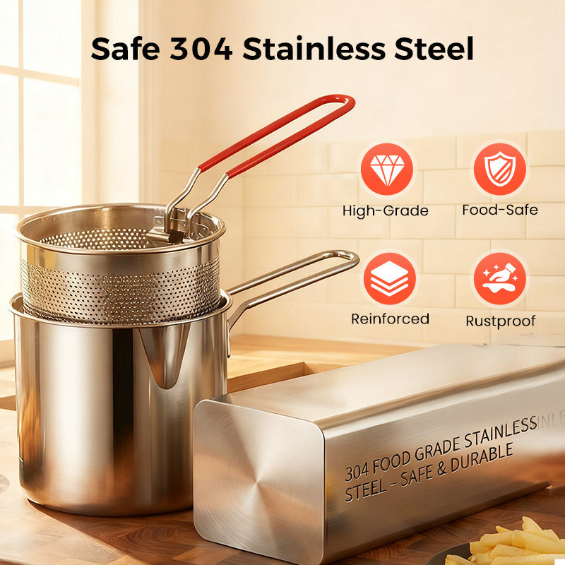 🔥LAST DAY SALE 50% OFF🍗304 Stainless Steel Multifuntional Fryer