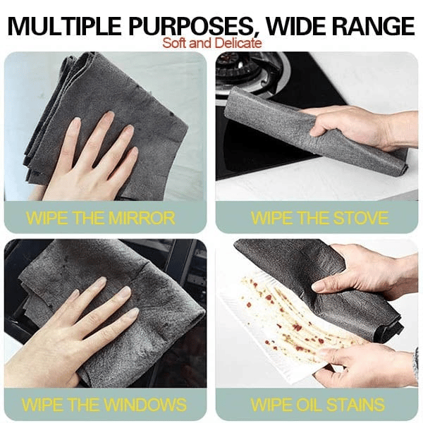 ✨BUY 2 GET 1 FREE✨Each Low to ￡0.27💥Thickened Magic Cleaning Cloth