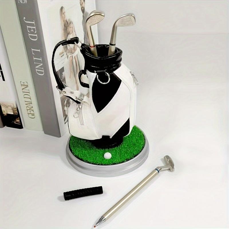⛳Golf Pen Holder + 3-Pen Set🏌️‍♂️Elevate Your Office Desk – A Hole-in-One for Style & Function