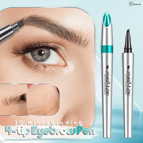 🎉 Oferta increíble 80% DE DESCUENTO🔥¡Compra 1 y llévate 1 gratis!💎¡Resistente al agua y 4 puntas para cejas naturales!