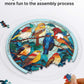Acrylic Jigsaw Puzzle Suncatcher - Glowing Feather Haven
