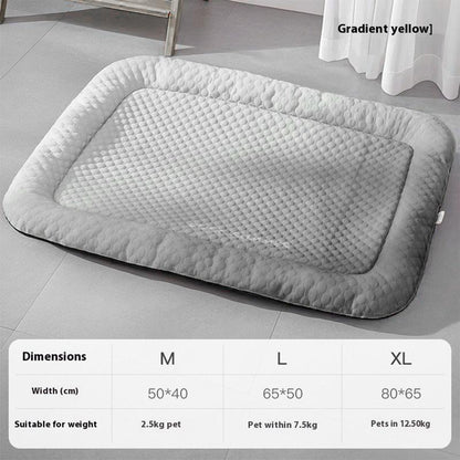 💖LAST DAY SALE ONLY￡7.99!!❄Pawchill™🇬🇧Pet Cooling Mat for Dogs & Cats 🐾 Naturally Cool Ice-Silk Pad • Breathable, Washable & Soft 🌿  For Floors, Sofas & Car Travel • Multiple Sizes • Gradient Colours ☀️🐶🐱