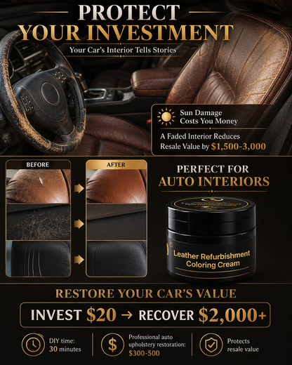 Professional Leather Care, Complete with Color Filling and Repair! 🌟