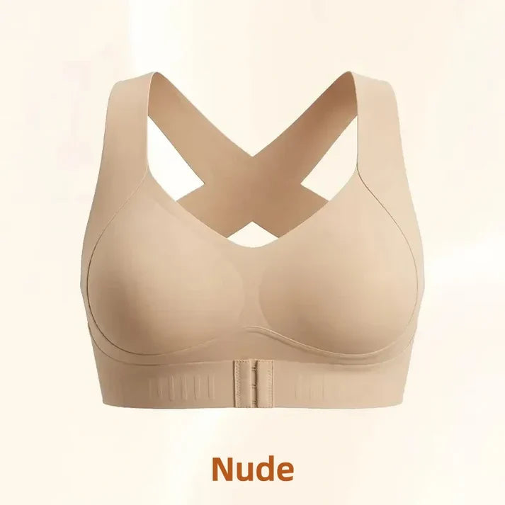 💖Front Closure Cross-Back Wireless Posture Bra
