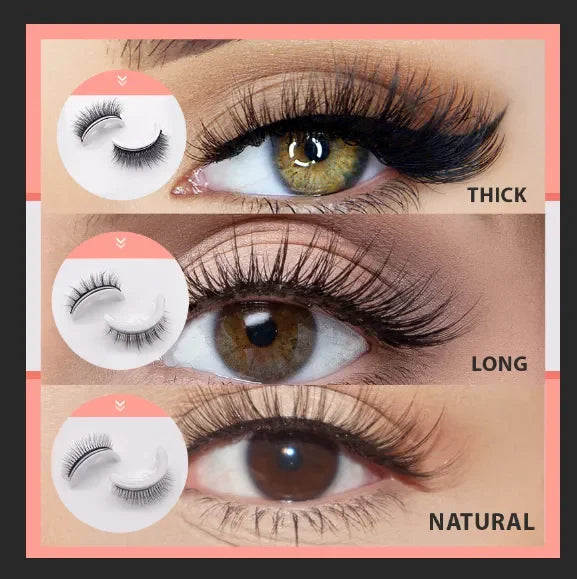 🔥WATERPROOF ！SELF-ADHESIVE EYELASHES