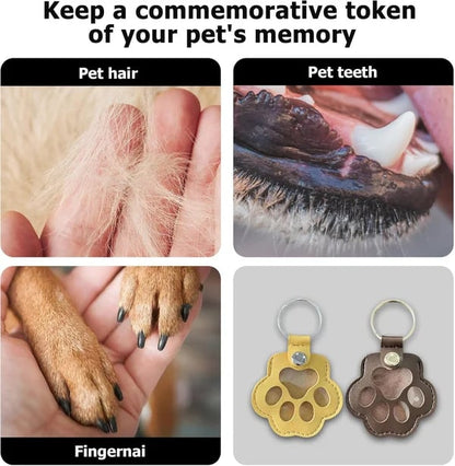 (10pcs)BUY 5 GET 5 FREE💖Leather Pet Memorial Keychain  🐾 Keep Their Memory Close, Always