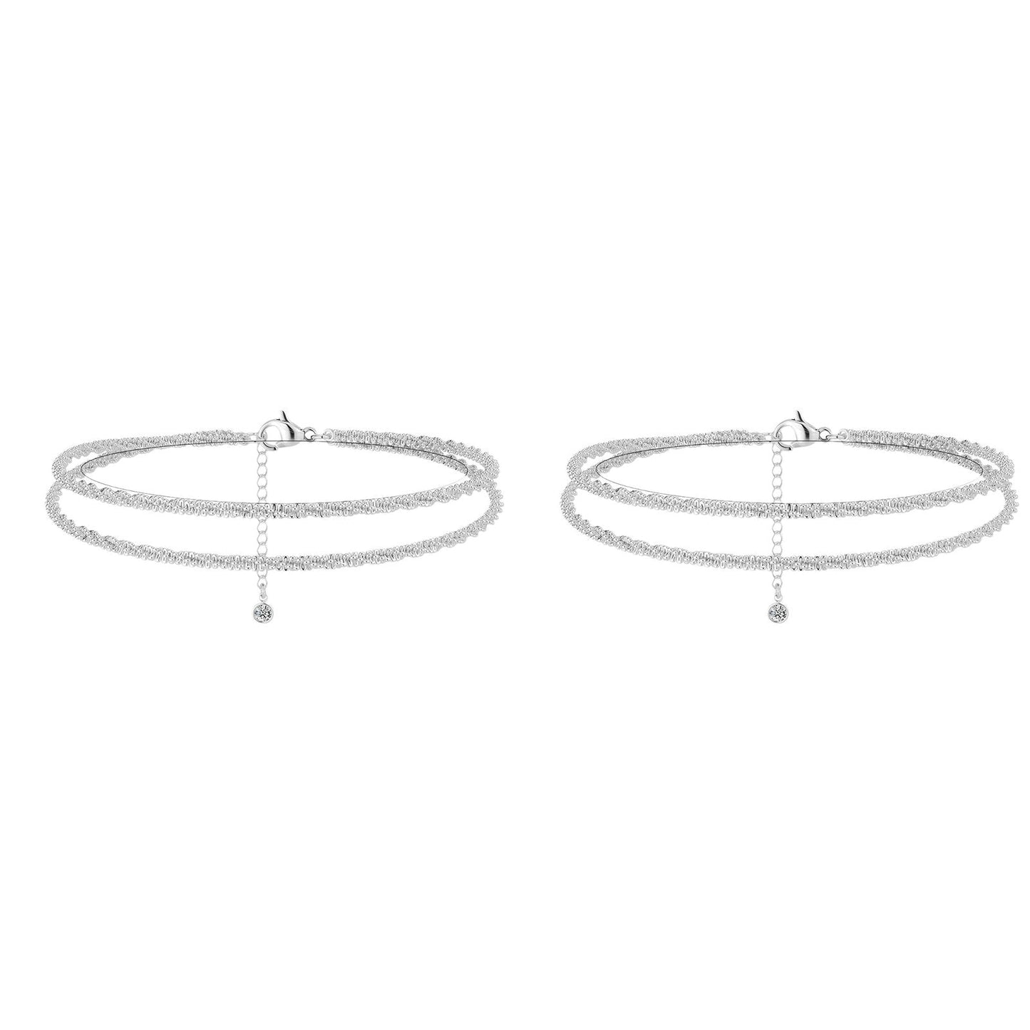 Buy 1 get 1 free🥰Dainty Layered Waterproof Anklet For your lover