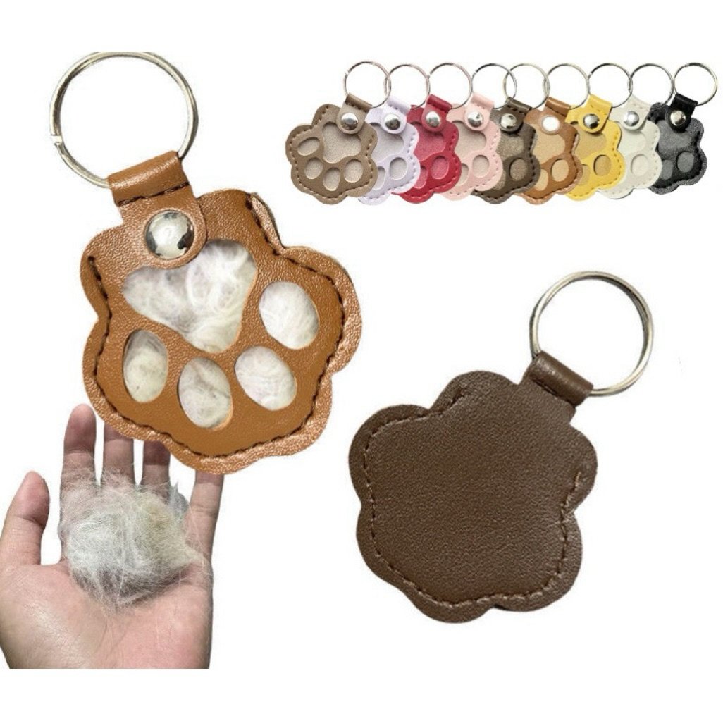 (10pcs)BUY 5 GET 5 FREE💖Leather Pet Memorial Keychain  🐾 Keep Their Memory Close, Always
