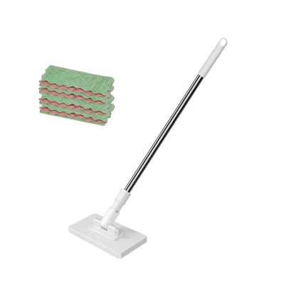 🔥Extendable Telescopic Disposable Flat Clip Mop, 360° Swivel Lightweight Floor Mop