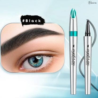 🎉 Oferta increíble 80% DE DESCUENTO🔥¡Compra 1 y llévate 1 gratis!💎¡Resistente al agua y 4 puntas para cejas naturales!