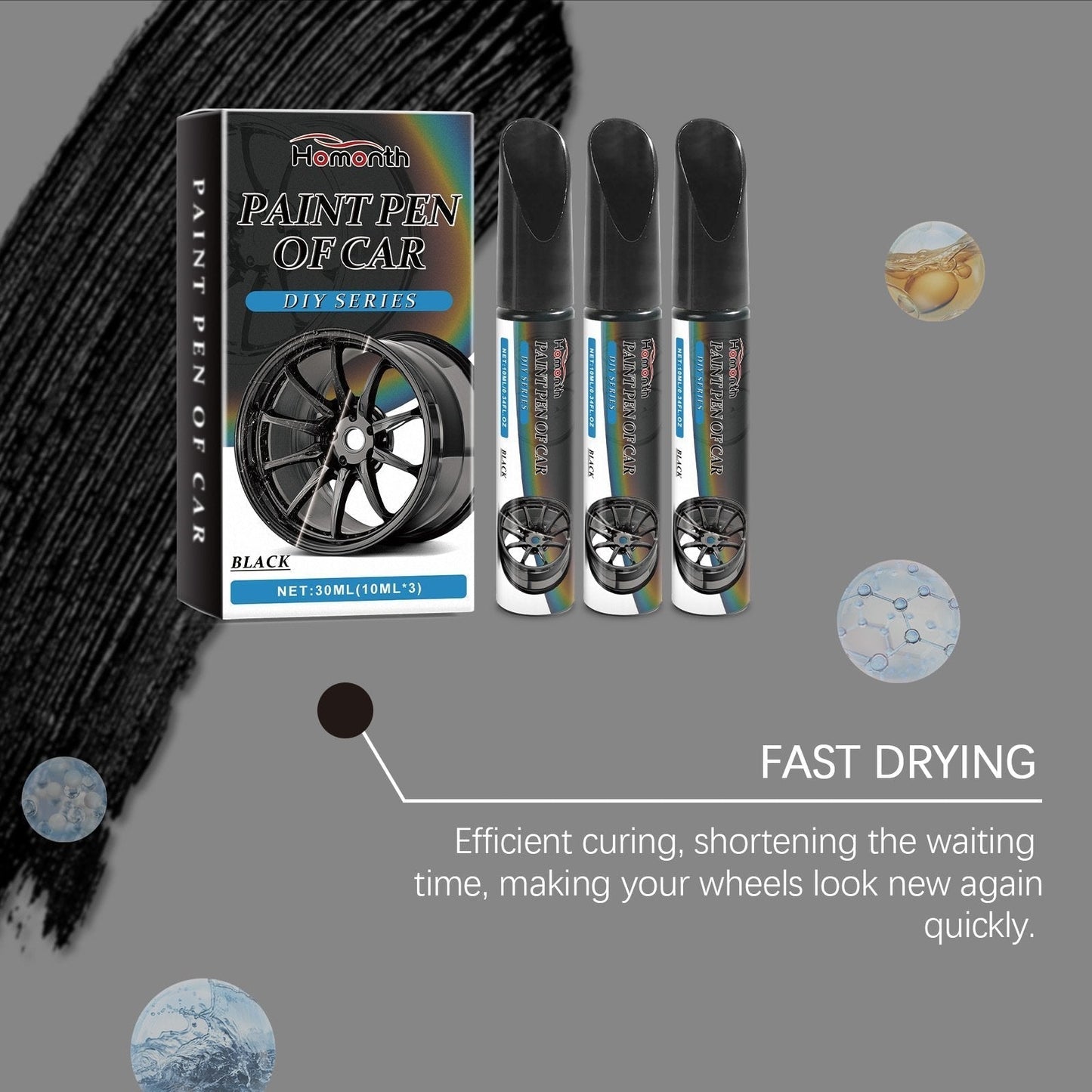 🏆Magic Car Scratch Repair Pen – Fix rim scratches in minutes. Permanent, no‑drip formula. Includes clear coat. ✨🔧