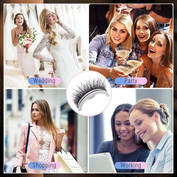 🔥WATERPROOF ！SELF-ADHESIVE EYELASHES